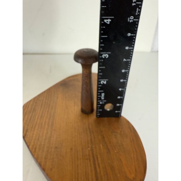 Christmas Mistletoe on Rustic Wooden Heart Peg Holder Holiday Peace Love Decor - Picture 11 of 16